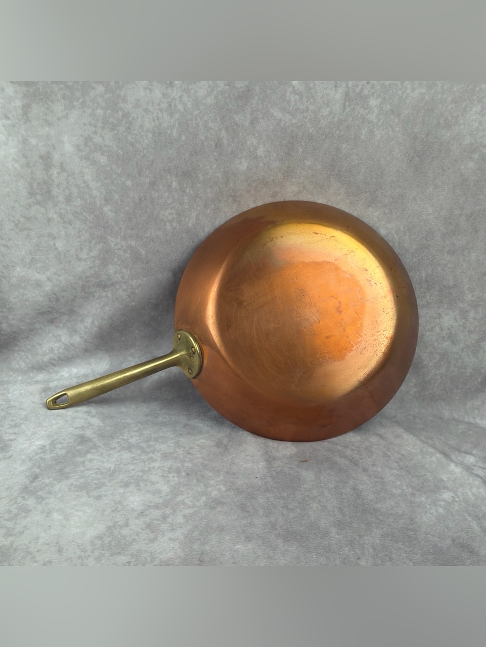 VTG Paul Revere 1776-1976 Copper 10.5” Skillet Sauté Frying Pan Brass Handle